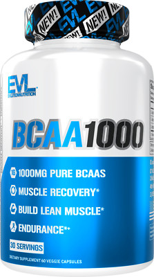 Evlution Nutrition BCAA 1000 - Amino Acid Supplement - Post Workout - 30 Serving