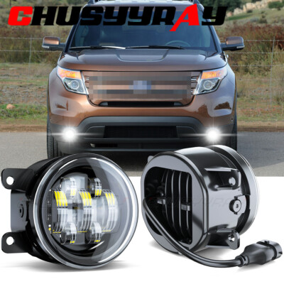 For 2011-2015 Ford Explorer Fog Lights Driving Bumper Lamps Replacement