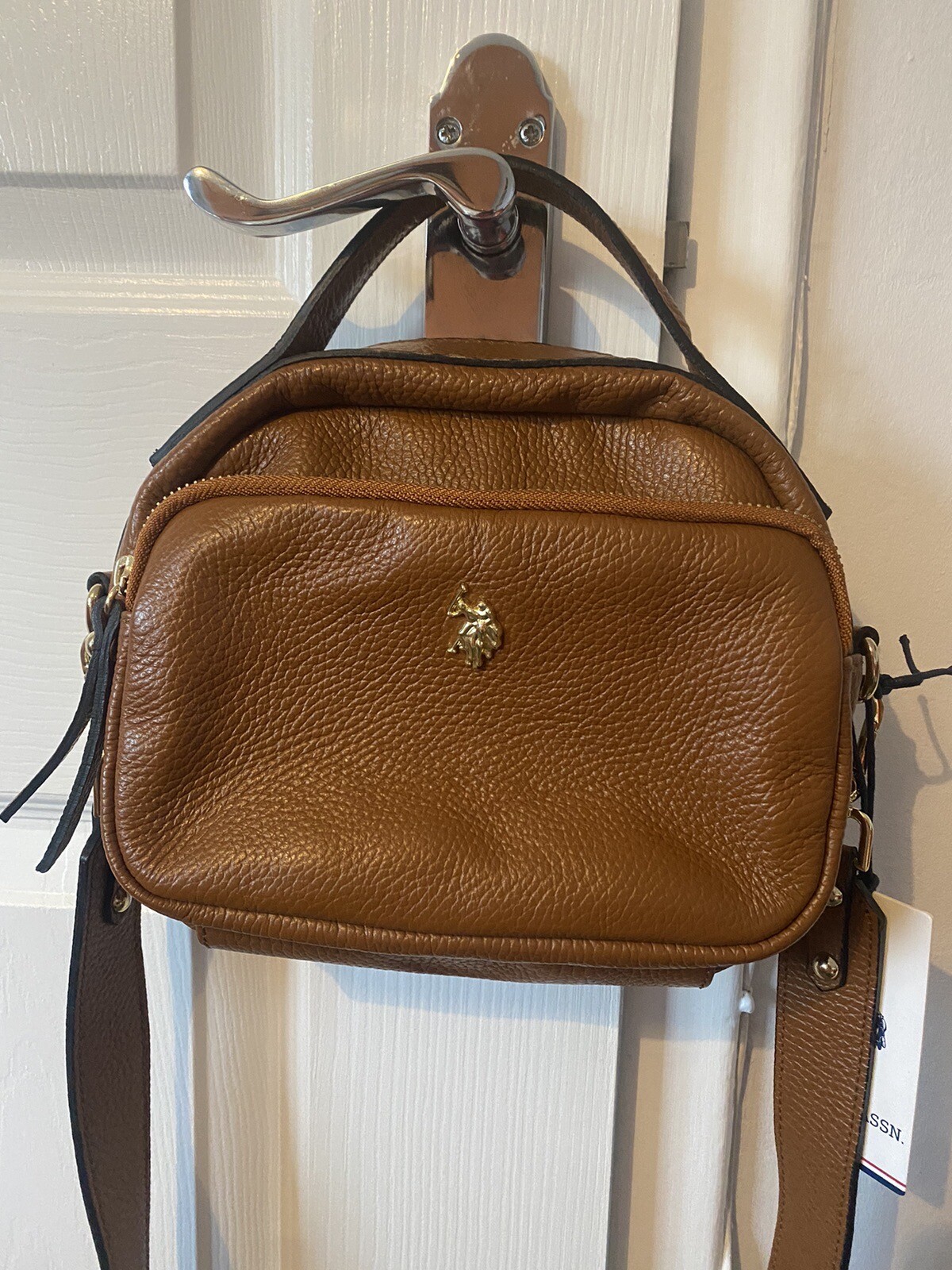 US POLO ASSN LEATHER BAG eBay