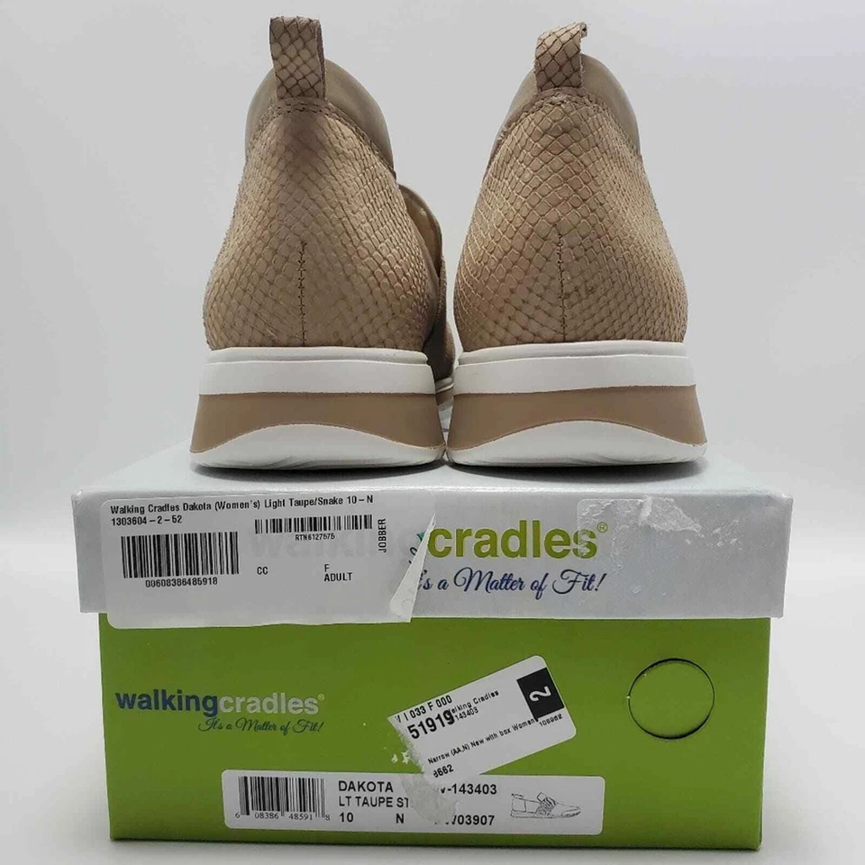 Cunas para caminar Dakota elásticas sin cordones zapatos cómodos para caminar talla 10 N marrón Foto 3 de 4