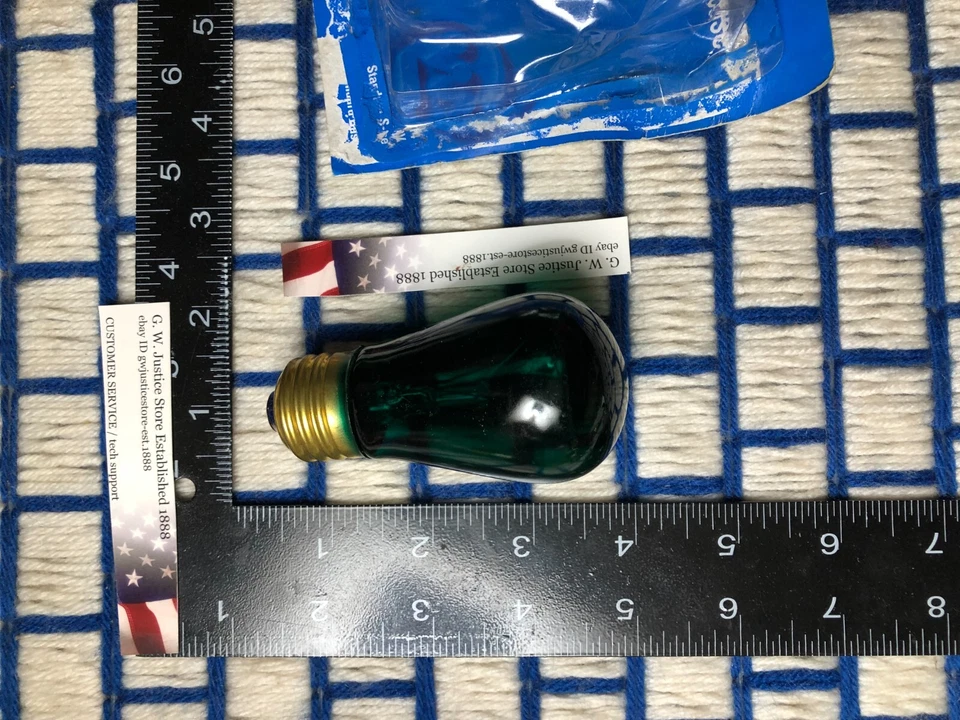 BOXof one WESTINGHOUSE 11w old S14 SIGN BULB GREEN 11S14 G 03571 EDISON shape - Image 2 of 4