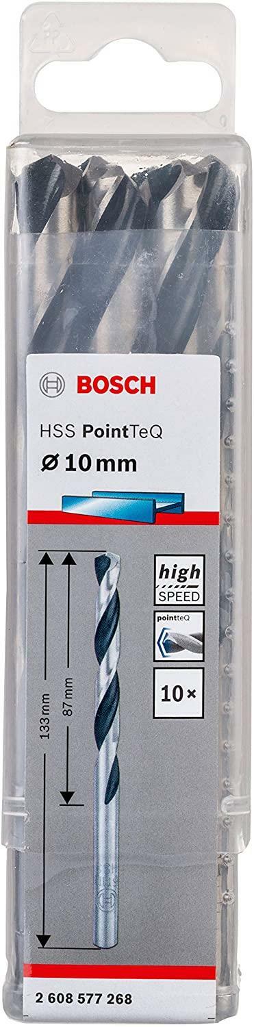 Bosch Professional HSS Twist Drill Bit PointTeQ 10.0mm (10PCE) 2608577268