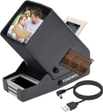 35mm Slide and Film Viewer, Negative Viewer, Desk Top LED Lighted Illuminated Vi