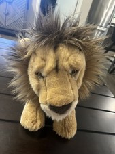 FAO Realistic African Lion Plush 2015 Toys R US Stuffed Animal 26 Brown Toy EUC