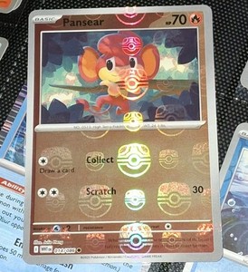 Pokémon TCG Pansear (Master Ball Pattern) 014/086 Sv: White Flare R- Holo