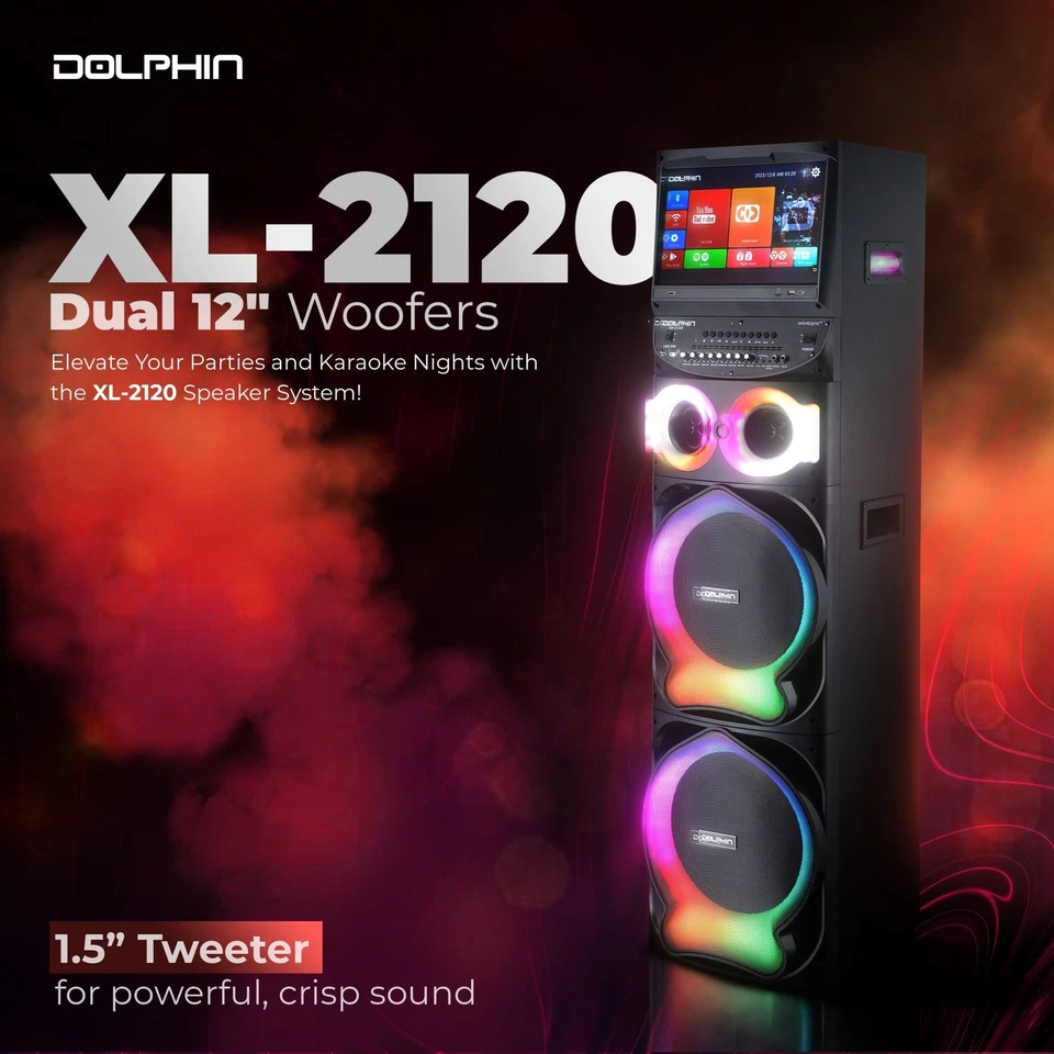 XL-2120 двойной 12 «караоке динамик с 15,4» Android планшетов, Bluetooth, микрофон, свет - Изображение 4 из 4