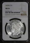 1878-S (MS61) Morgan Silver Dollar $1 NGC - Better Date