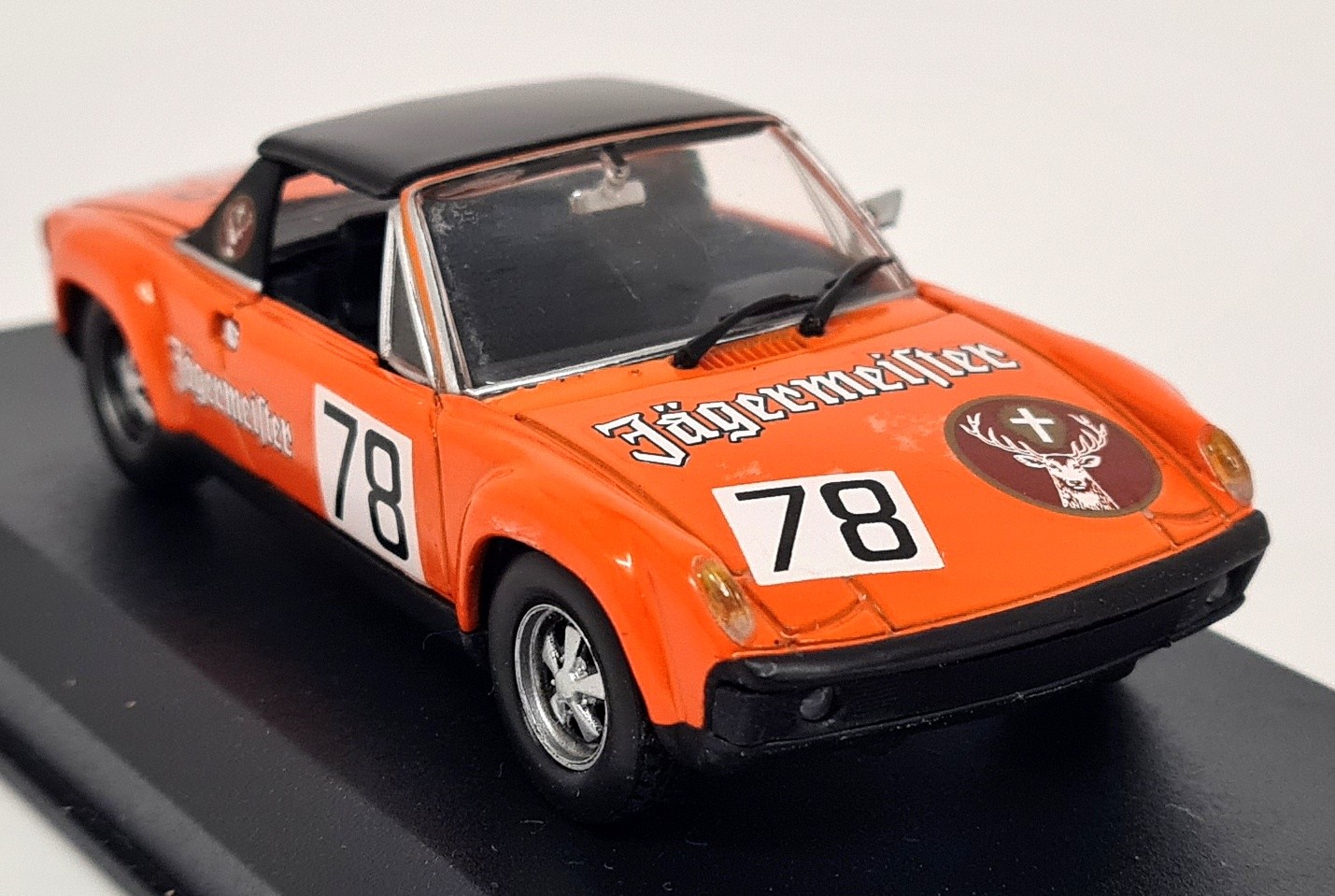 Detail 1/43 Porsche 914-4 1969 Jägermeister #78 Racing Diecast model Car