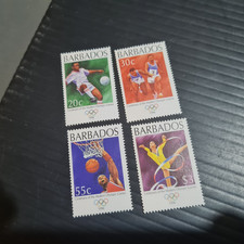 BARBADOS 1996 SG 1070-1073 CENT OF MODERN OLYMPICS  MNH