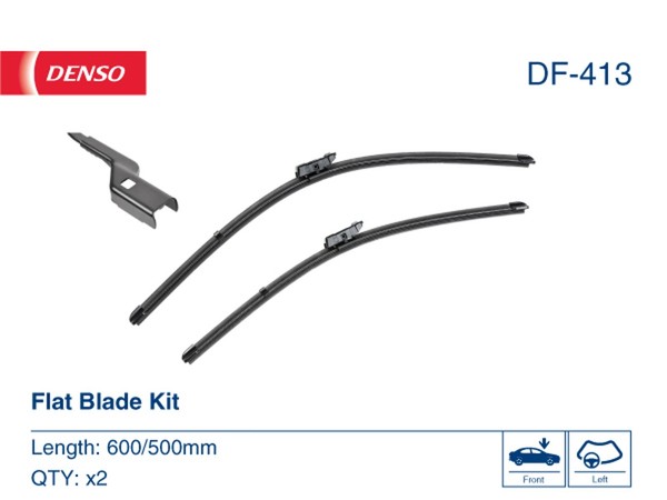 Denso Wischblatt Scheibenwischer DF-413 FüR Volvo XC40 536 Mild Hybrid AWD Plug-image