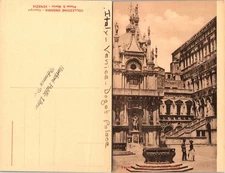 Venice Italy Postcard - Cortile del Palazzo Ducale - Historic Architecture