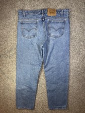 Vintage Levis 505 Orange Tab Jeans Mens 38x30 Blue Medium Wash Paper Tag 90's