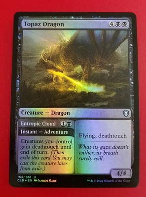 1x Topaz Dragon & Entropic Cloud | FOIL | Battle for Baldur's Gate | MTG Magic