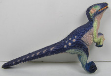 Unbranded One Sided Velociraptor 3.75" Long Dinosaur Toy Figure No COO