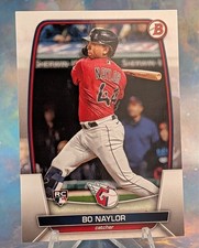 Bo Naylor Flagship Rookie Card RC 2023 Bowman Base Cleveland Guardians #60. rookie card picture