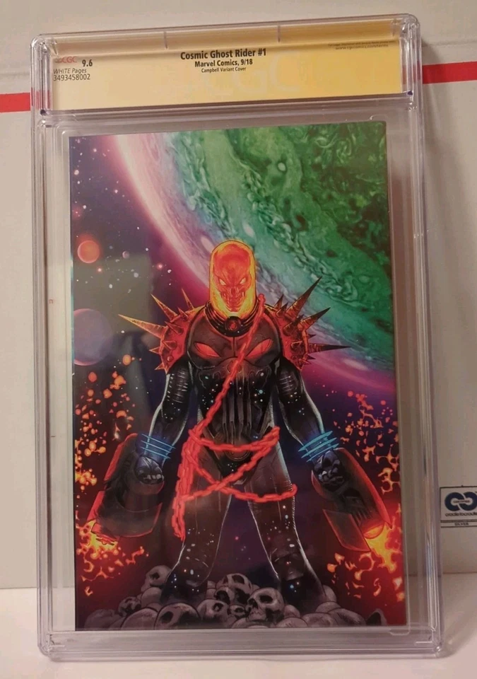 Cosmic Ghost Rider 1 CGC 9.6 White Pages SS Signed By J. Scott Campbell Glows - Image 2 of 3