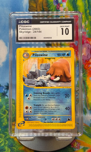 Piloswine graded CGC 10 for sale on eBay