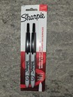 SHARPIE Retractable Permanent Markers, Ultra Fine Point, Black, 2 Count — photo 1