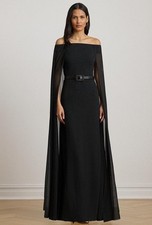  325 Lauren Ralph Lauren Women  s Edlyne Gown Black 8