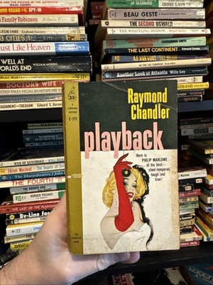 PLAYBACK 1960  RAYMOND CHANDLER   PHILIP MARLOWE COMES OUT BRUTAL & NASTY