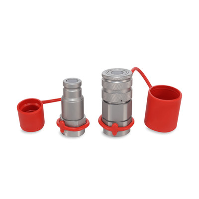 3/8  Flat Face Hydraulic Quick Couplers Set - 3/8  NPT Thread