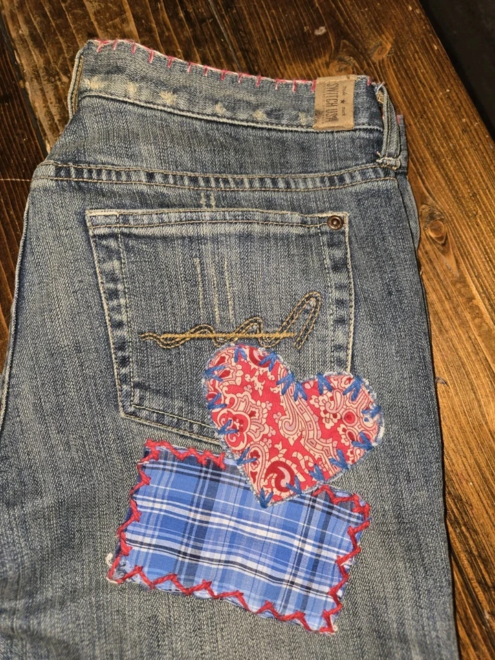Switch USA Talla 29 Mujer Vaqueros Patchwork y Bordado Foto 2 de 4