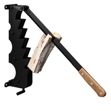 Coltello truciolare HAGO® spaccalegna spaccalegna nero ghisa montante montaggio a parete
