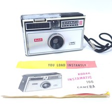 Vintage 1960s Kodak Instamatic 100 Camera Untested With Original Manual