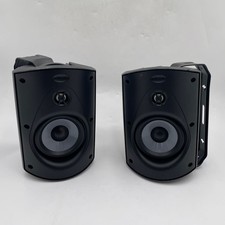 Polk Audio Atrium 5 Outdoor Speakers with Powerful Bass Pair Black - READ