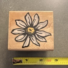 Rubber Stampede A2672E Daisy Flower Wood Rubber Stamp Flowers Plants