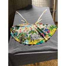 Kent Folklore Faldo's Hand Painted Mexican Skirt Straps Hook Eye Closures