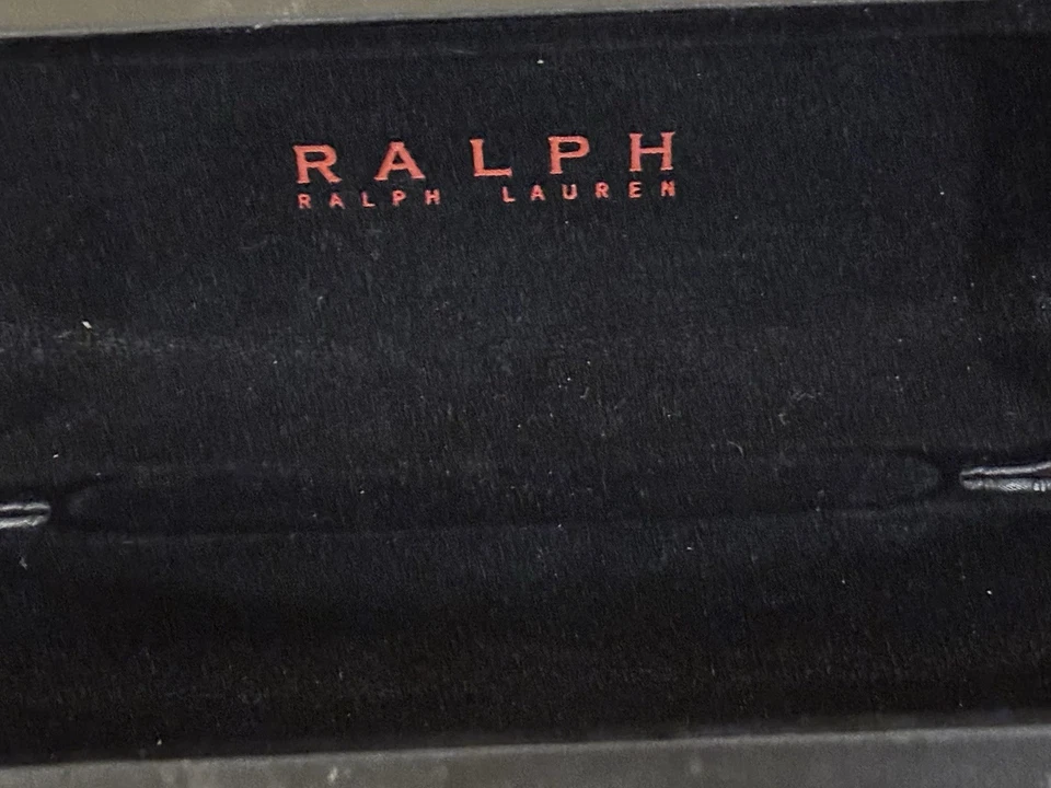 🕶Ralph Lauren Gafas Estuche Rígido Gafas de Sol Soporte - Negro/rojo/tela 3 Foto 3 de 3