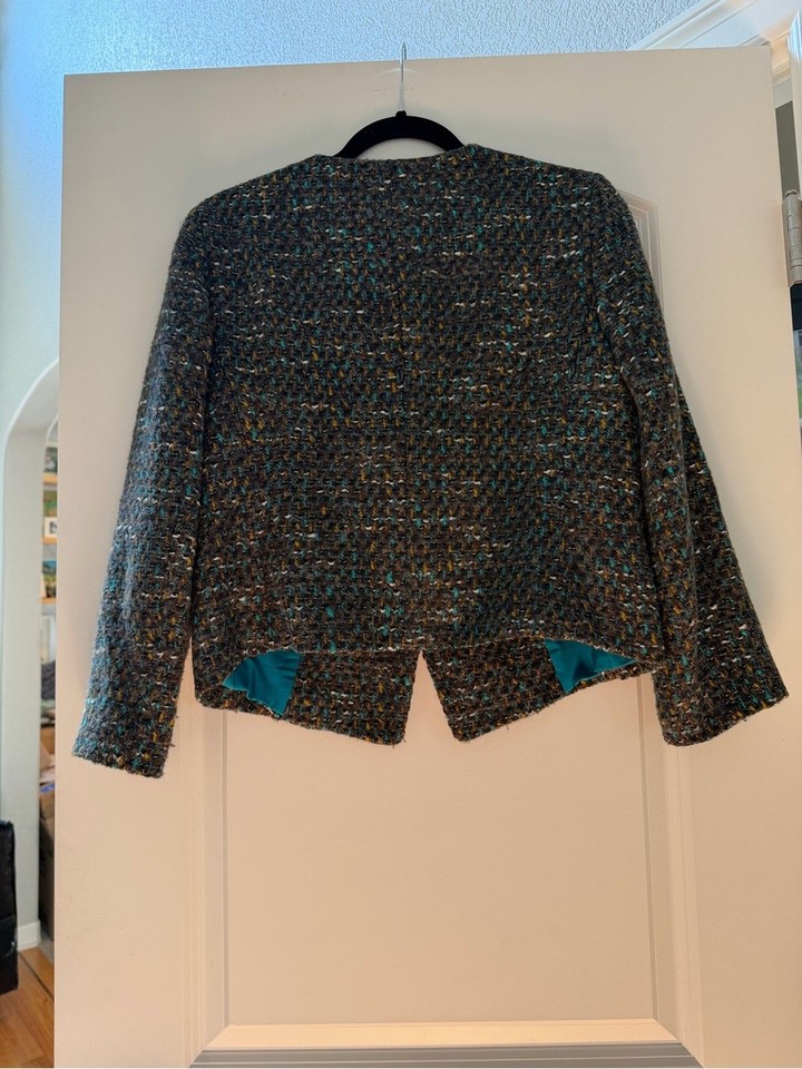 NWOT Ann Taylor Wool, Angora and Alpaca Tweed Jacket. Preppy. Academia ...
