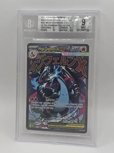 BGS 9 Mega Charizard X ex 023 Me: Mega Evolution Promo Ultra Premium Collection