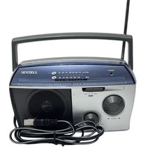 Sentry PR120 AM/FM High Sensitivity Portable Radio with Power Supply Tested Work