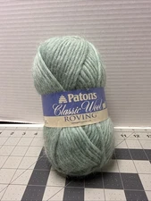 Patons Classic Wool Roving Yarn, 100% wool, 1 Pack of 1 Skein Low Tide