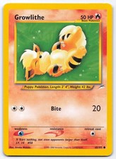 Growlithe 68/105 Neo Destiny Unlimited Common Pokemon Card Atsuko Nishida LP on eBay