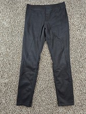 Uniqlo Womens Sz L Pull On Skinny Leg Leggings Solid Black