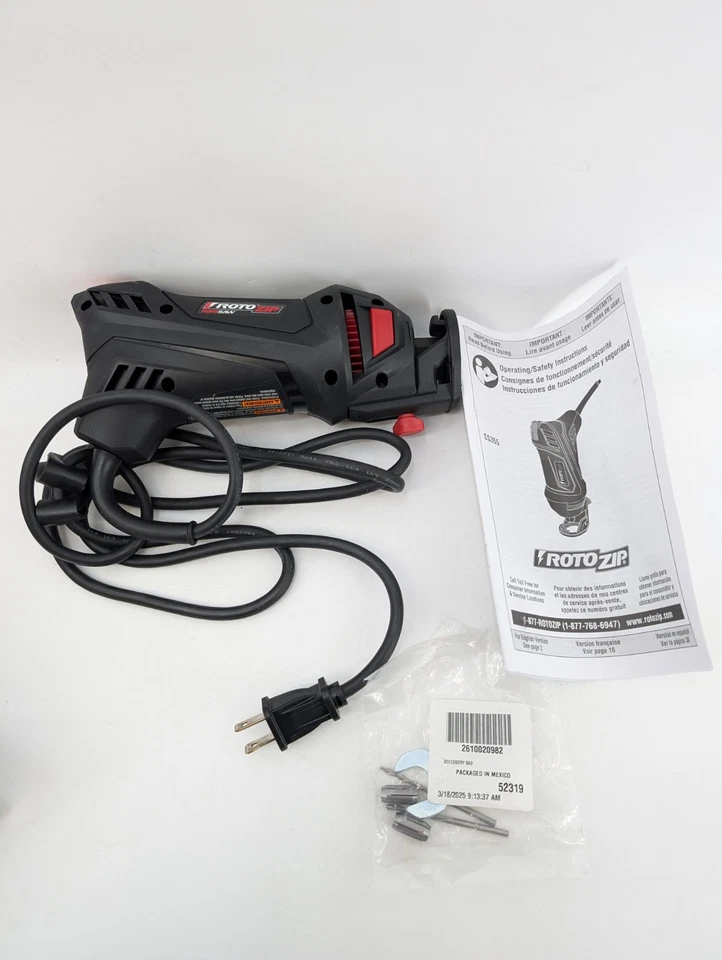 Kit de sierra espiral RotoZip SS355-10 120V con motor MagnaCore de 5,5 amperios y 30.000 RPM Foto 4 de 4