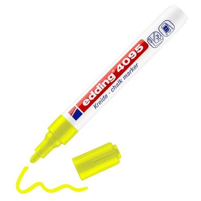 Edding Kreidemarker 4095 - neongelb mit Rundspitze 2-3 mm
