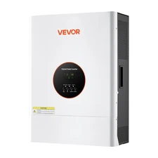 VEVOR 6KW 48V Hybrid Solar Inverter 120V/240V Split Phase 120A MPPT Controller