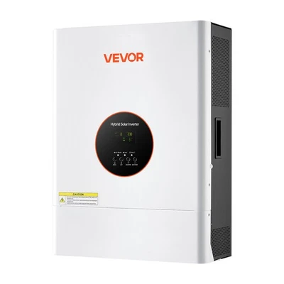 VEVOR 6KW 48V Hybrid Solar Inverter 120V/240V Split Phase 120A MPPT Controller