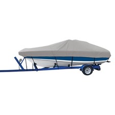Flex-Fit Haze Gray Poly-Guard Boat Cover for 20 Boat Cover for'-22' L x 102" W