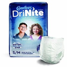 DriNite Juniors Youth Absorbent Underwear Unisex Small