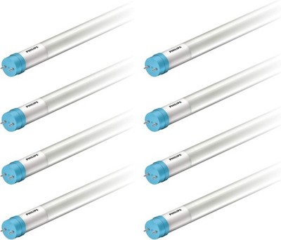 PHILIPS LED InstantFit 4-Foot T8 Tube Light Bulb 8 Pack Cool White (4000K),