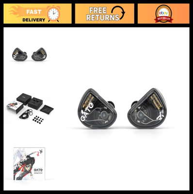 Dynamic Driver In-Ear Headphones with 3.5mm Interchangeable Cable - Black, No Mi