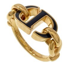 CHRISTIAN DIOR 30 Montaigne CD logo Ring Metal Ladies Used