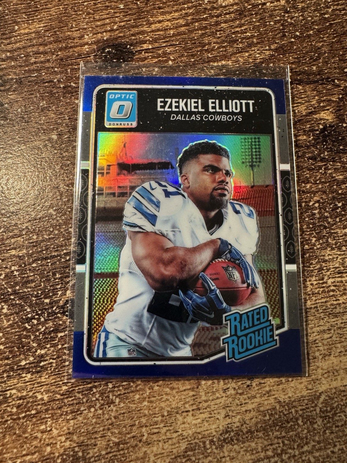 2016 Panini Donruss Optic Rated Rookie Ezekiel Elliott #168 Blue Cowboys 100/149