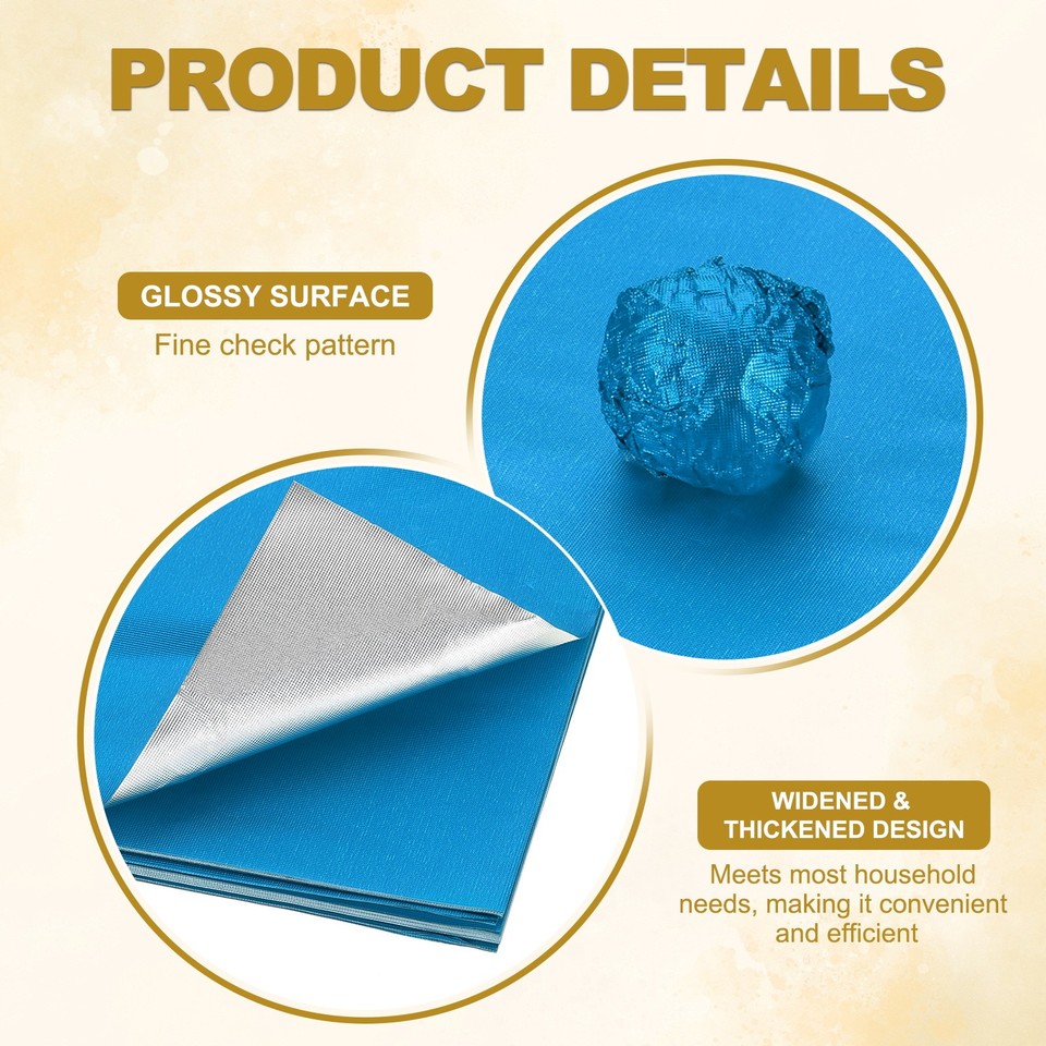 Foil Candy Wrappers 4x4 Inch, 100 Pcs Blue Fine Grid Paper for DIY ...