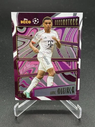 2025-26 Topps DECO UEFA Club Competitions Jamal Musiala Razzmatazz /50 pink
